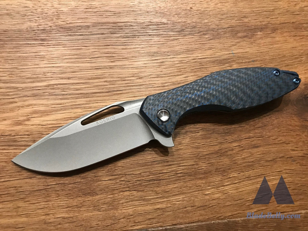 Koenig Arius - Stonewashed With Blue Carbon Fiber