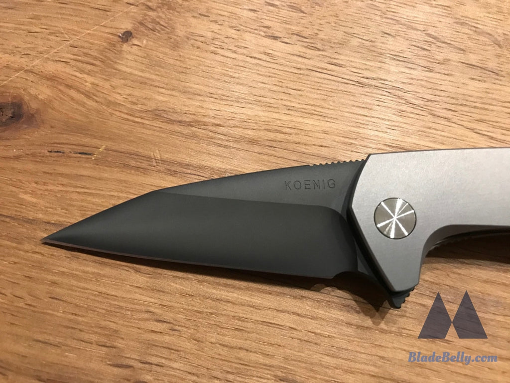 Koenig Goblin - Polished Dlc Blade With Blue Hardware