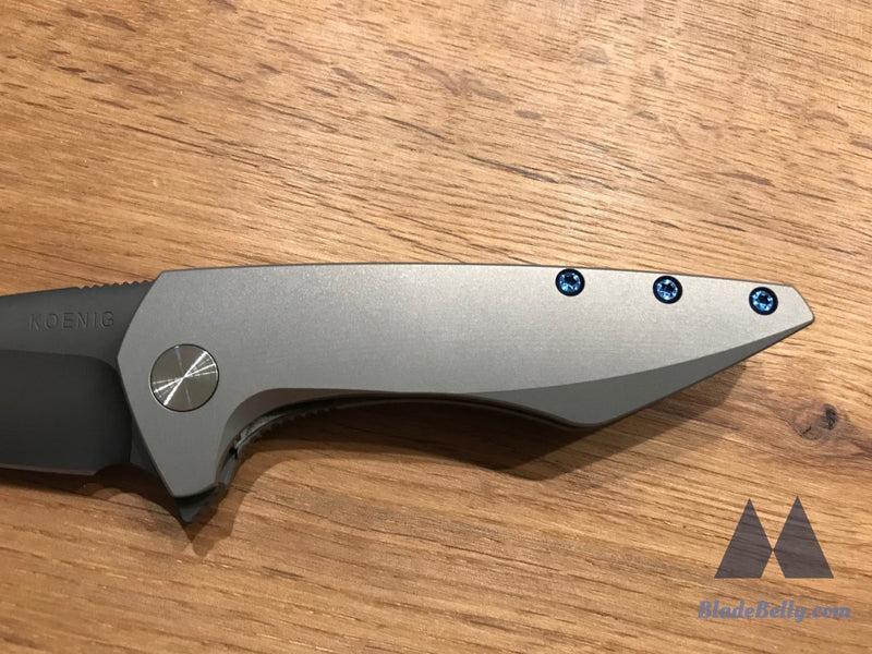 Koenig Goblin - Polished Dlc Blade With Blue Hardware