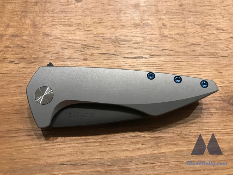 Koenig Goblin - Polished Dlc Blade With Blue Hardware