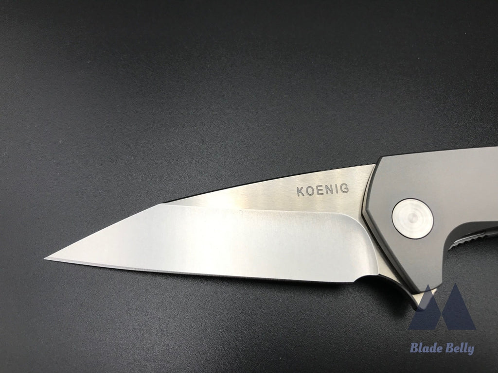 Koenig Mini Goblin - Burnished Wharncliffe And Ti Handles