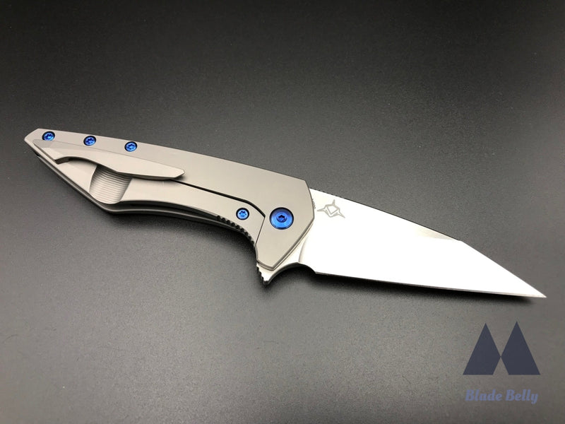 Koenig Mini Goblin - Burnished Wharncliffe And Ti Handles