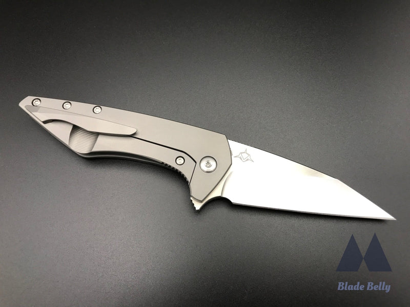 Koenig Mini Goblin - Burnished Wharncliffe And Ti Handles