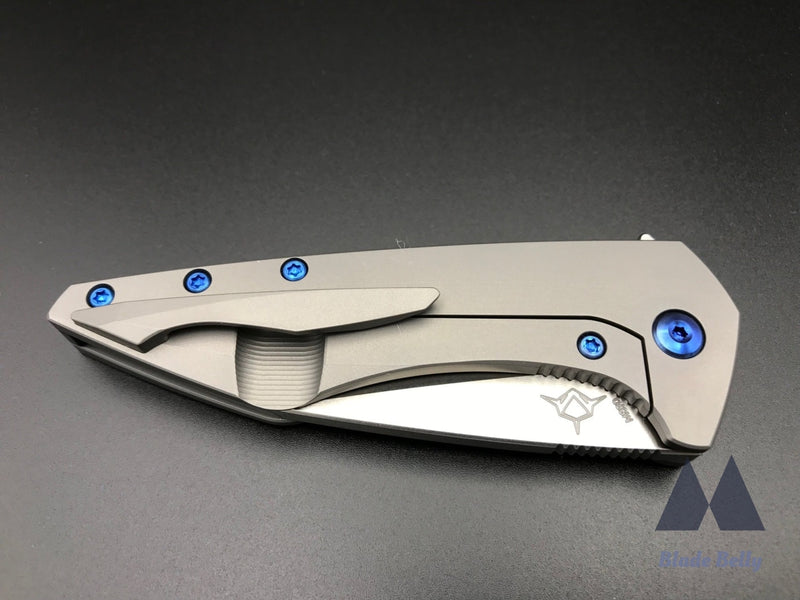 Koenig Mini Goblin - Burnished Wharncliffe And Ti Handles