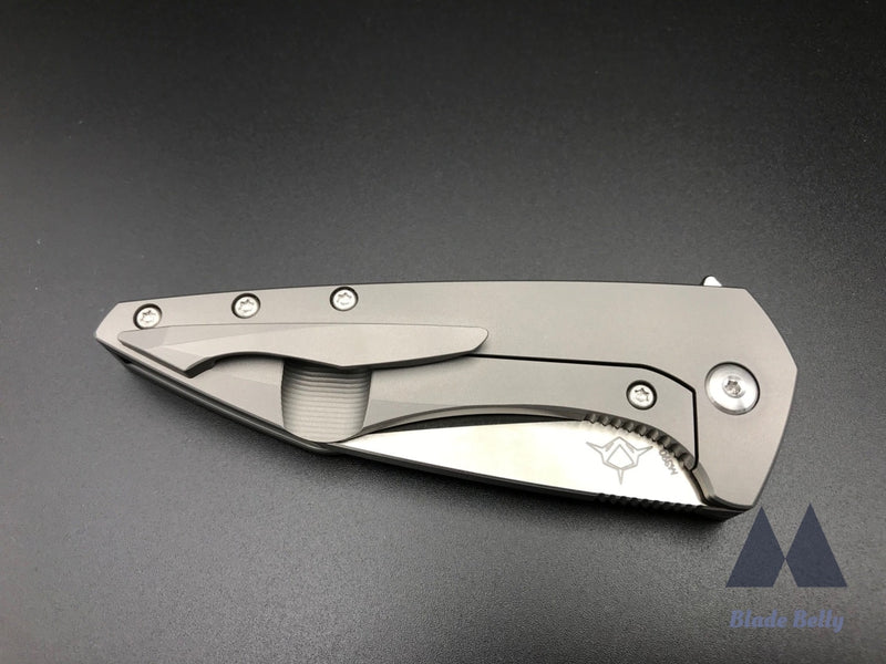 Koenig Mini Goblin - Burnished Wharncliffe And Ti Handles