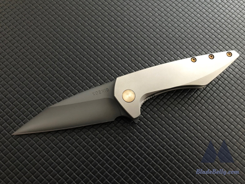 Koenig Mini Goblin - Dlc Blade Bronze Pivot & Hardware