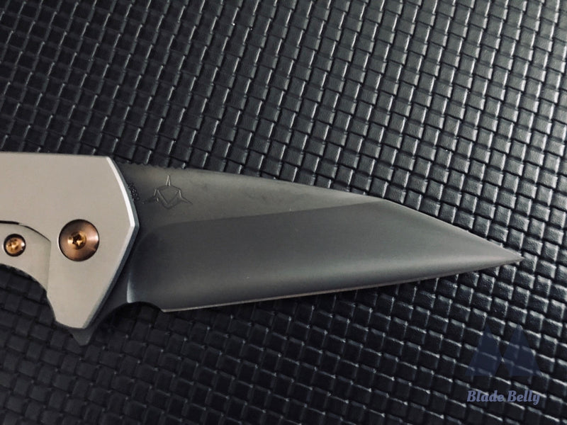 Koenig Mini Goblin - Dlc Wharncliffe And Ti Handles W/ Bronze Hardware