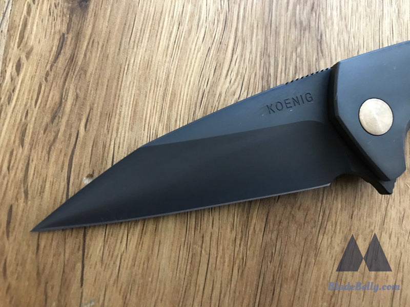 Koenig Mini Goblin - Polished Dlc Blade And Handle Bronze Hardware