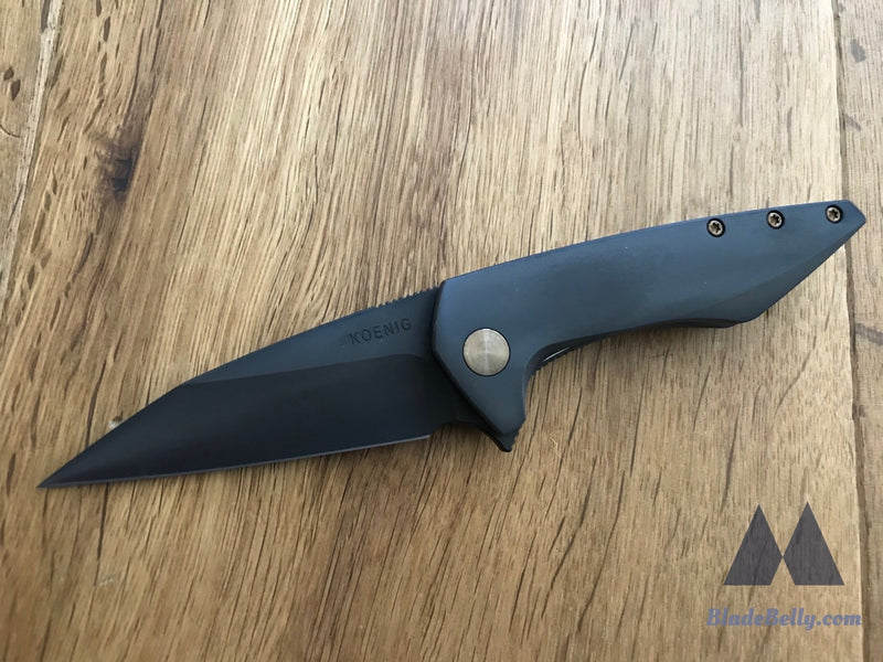 Koenig Mini Goblin - Polished Dlc Blade And Handle Bronze Hardware