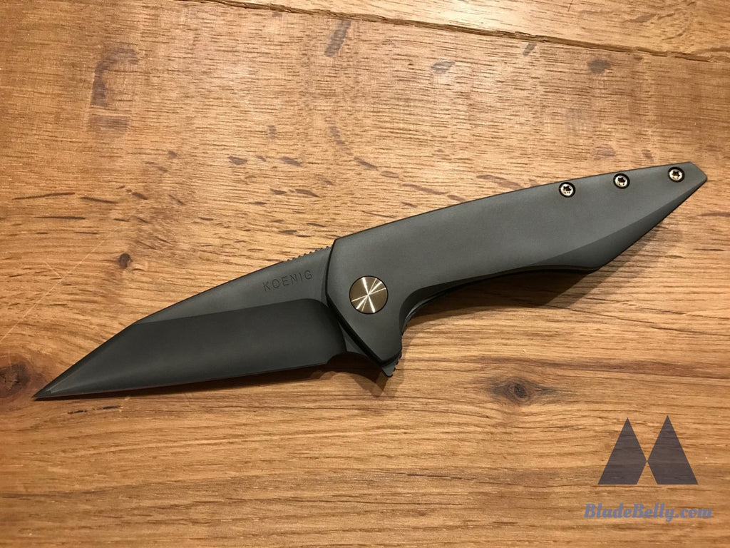 Koenig Mini Goblin - Polished Dlc Blade And Handle Bronze Hardware