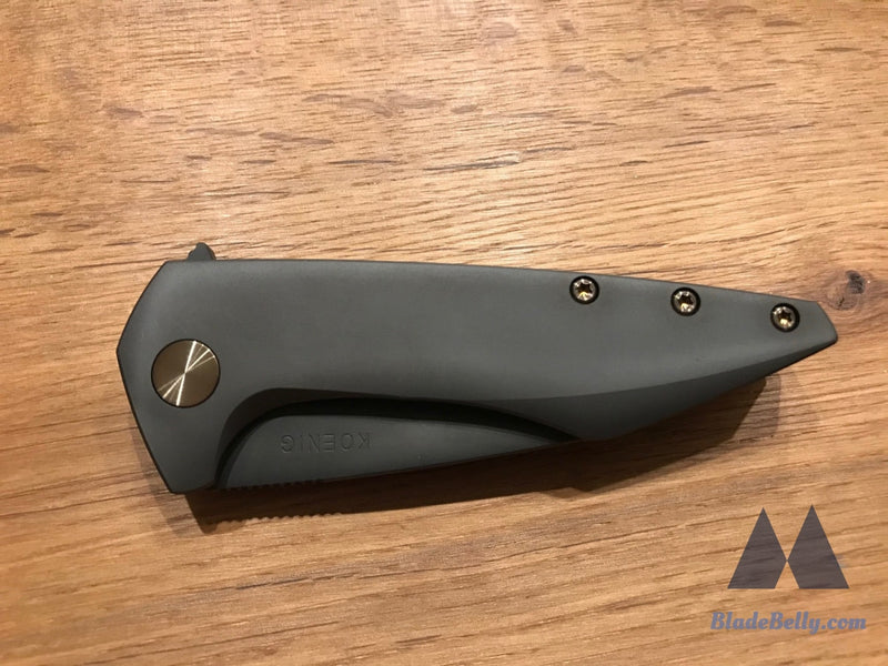 Koenig Mini Goblin - Polished Dlc Blade And Handle Bronze Hardware