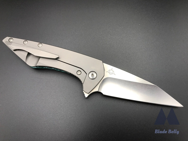 Koenig Mini Goblin - Polished Flats W/ Aqua Carbon Twill Handle