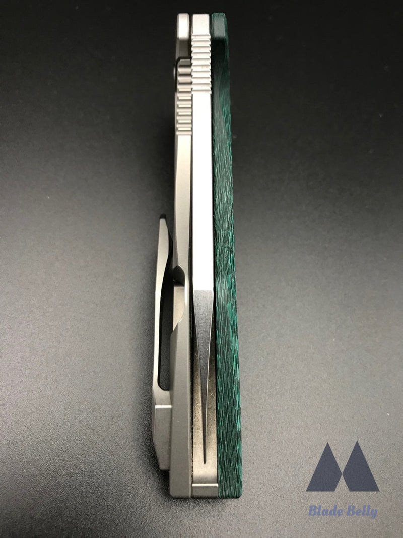 Koenig Mini Goblin - Polished Flats W/ Aqua Carbon Twill Handle