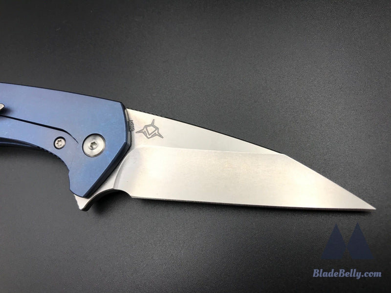 Koenig Mini Goblin - Satin Flats Anodized Blue Handle