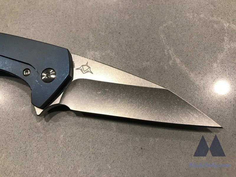 Koenig Mini Goblin - Satin Flats Anodized Blue Handle