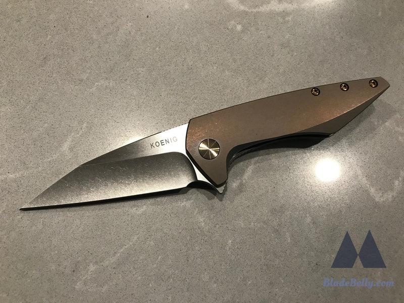 Koenig Mini Goblin - Satin Flats Bronze Handle And Hardware