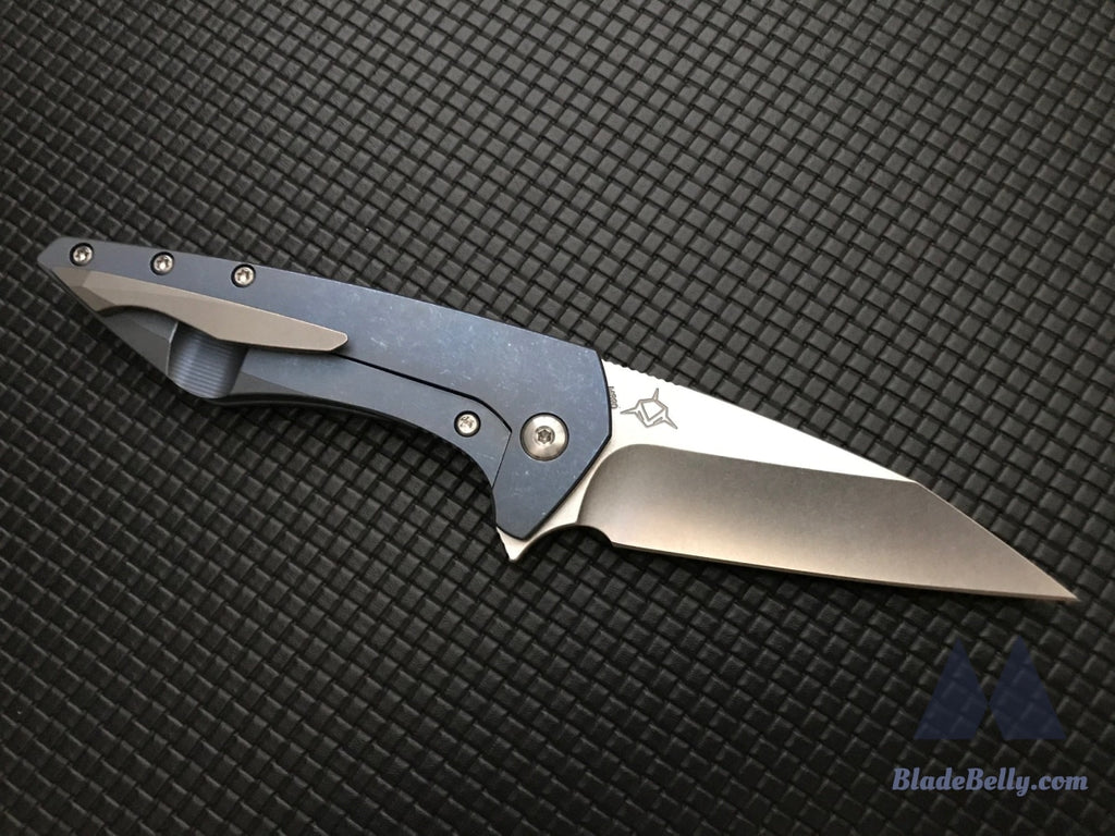 Koenig Mini Goblin - Stonewashed Anodized Blue Handle