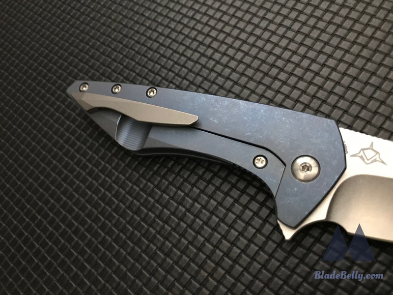 Koenig Mini Goblin - Stonewashed Anodized Blue Handle