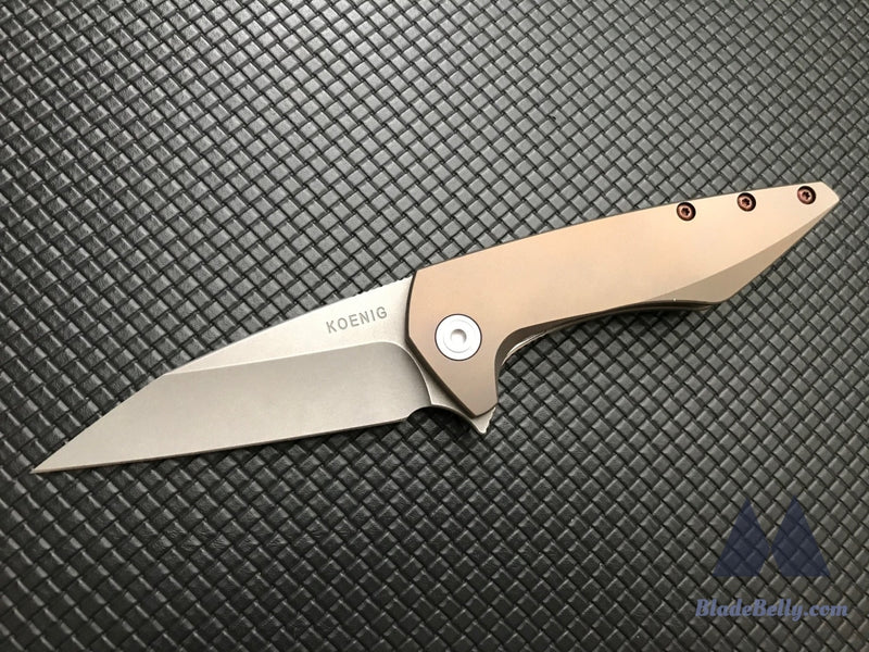 Koenig Mini Goblin - Stonewashed Polished Bronze Hardware