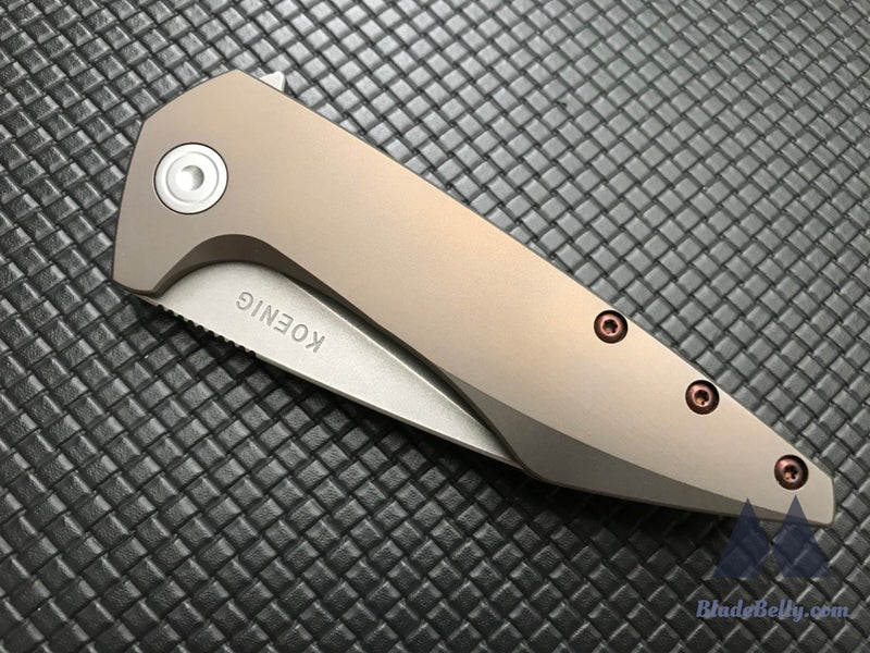 Koenig Mini Goblin - Stonewashed Polished Bronze Hardware