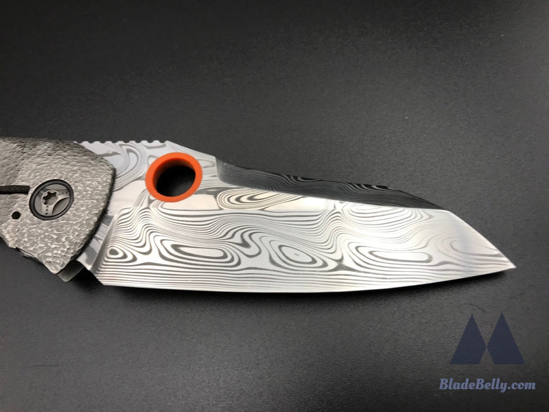 Peter Rassenti Custom - Thor Damasteel Blade Textured Scales Zirc Pivots And Clip