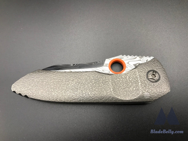 Peter Rassenti Custom - Thor Damasteel Blade Textured Scales Zirc Pivots And Clip