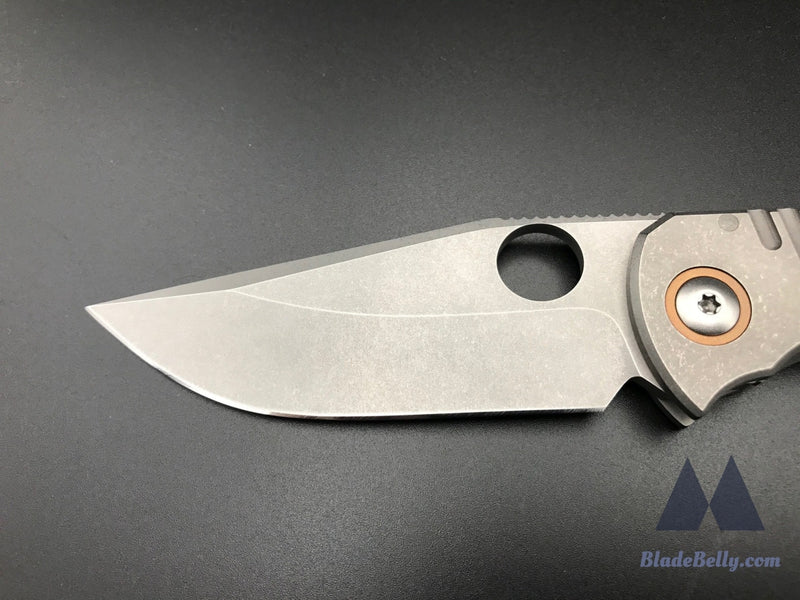 Peter Rassenti Nirvana 3.0 - Stonewashed 3.5 Blade With Ti Integral Handle