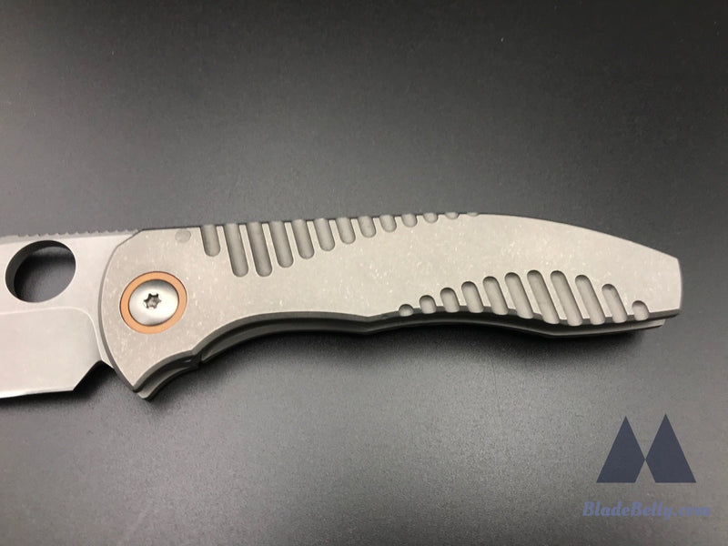 Peter Rassenti Nirvana 3.0 - Stonewashed 3.5 Blade With Ti Integral Handle