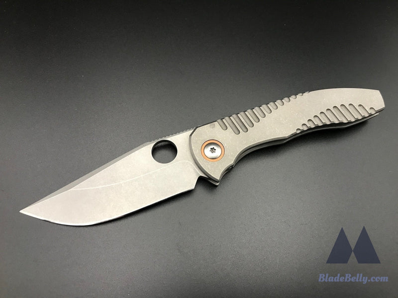 Peter Rassenti Nirvana 3.0 - Stonewashed 3.5 Blade With Ti Integral Handle