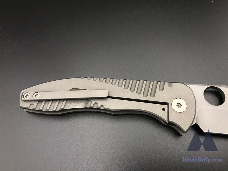 Peter Rassenti Nirvana 3.0 - Stonewashed 3.5 Blade With Ti Integral Handle