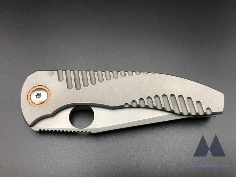 Peter Rassenti Nirvana 3.0 - Stonewashed 3.5 Blade With Ti Integral Handle