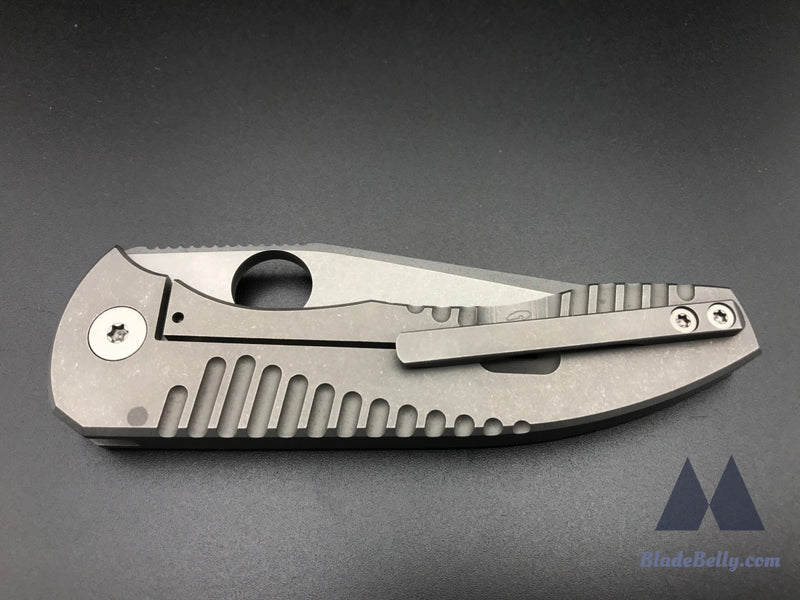 Peter Rassenti Nirvana 3.0 - Stonewashed 3.5 Blade With Ti Integral Handle