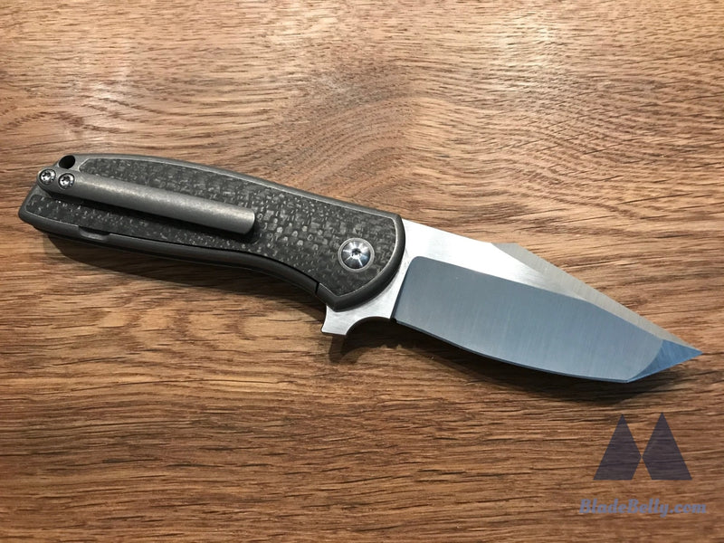 Ray Laconico Angry Stubby Baby Bear - Harpoon Tanto Carbon Fiber Inlays