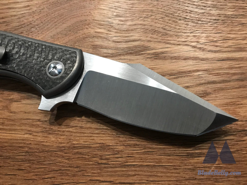 Ray Laconico Angry Stubby Baby Bear - Harpoon Tanto Carbon Fiber Inlays