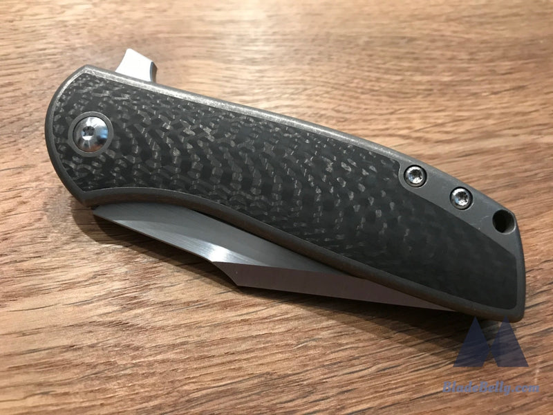 Ray Laconico Angry Stubby Baby Bear - Harpoon Tanto Carbon Fiber Inlays