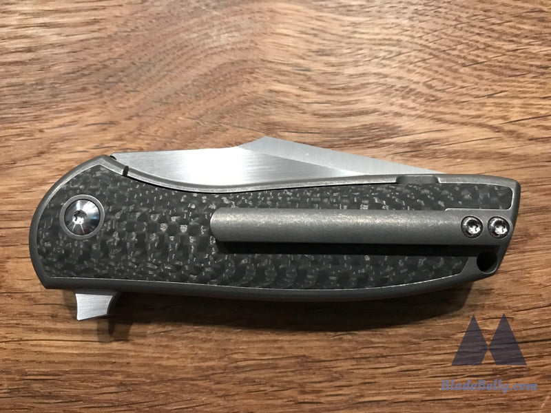 Ray Laconico Angry Stubby Baby Bear - Harpoon Tanto Carbon Fiber Inlays