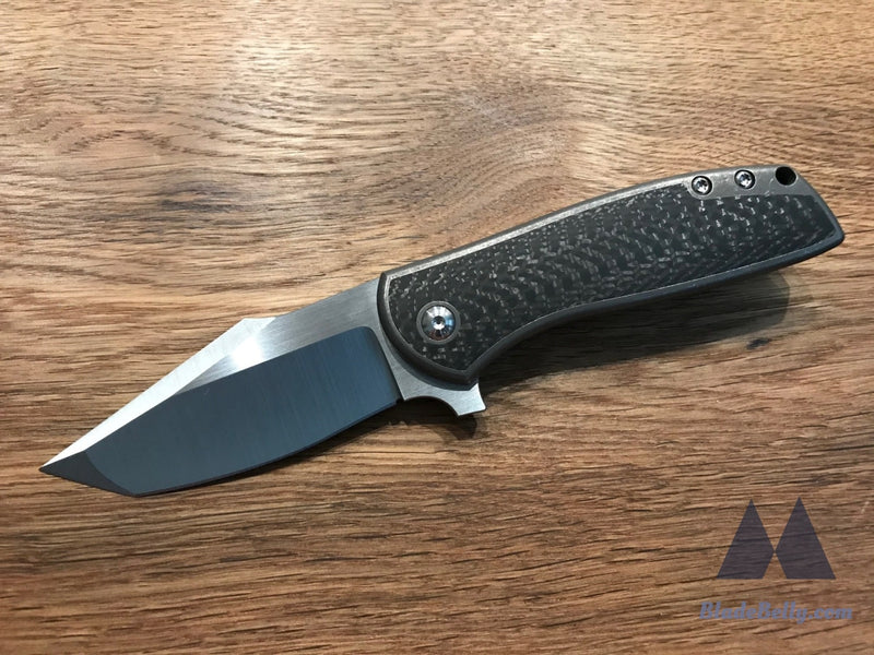 Ray Laconico Angry Stubby Baby Bear - Harpoon Tanto Carbon Fiber Inlays