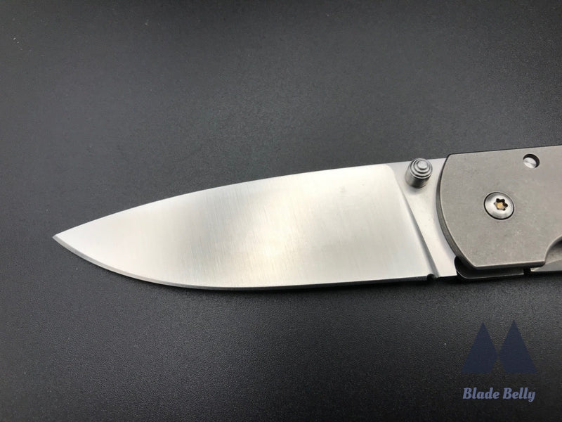 Ray Laconico Edc Thumber - Hand Rub Flat Grind Drop Point And Stonewashed Handles