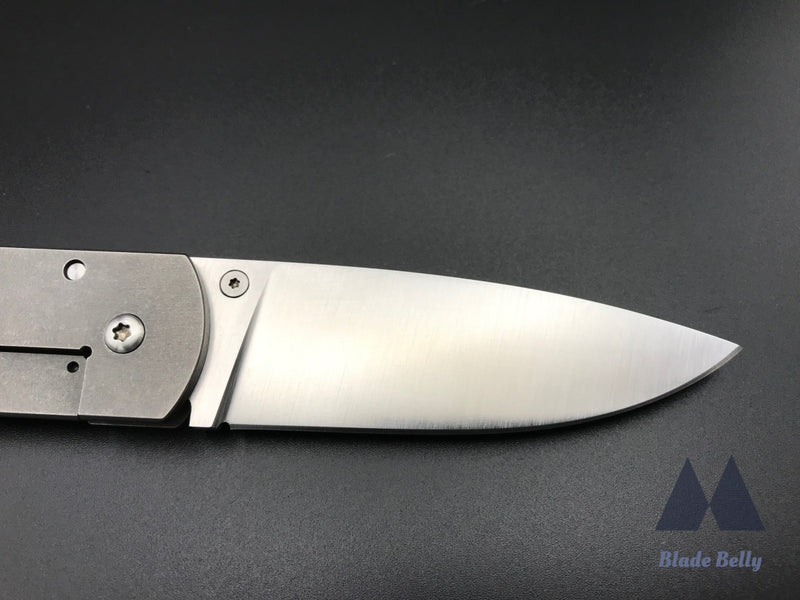 Ray Laconico Edc Thumber - Hand Rub Flat Grind Drop Point And Stonewashed Handles