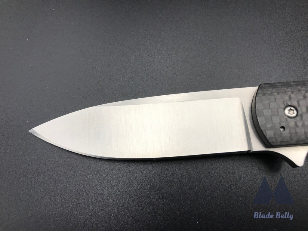 Ray Laconico Ezc - Hand Rub Satin Drop Point And Carbon Fiber Handles