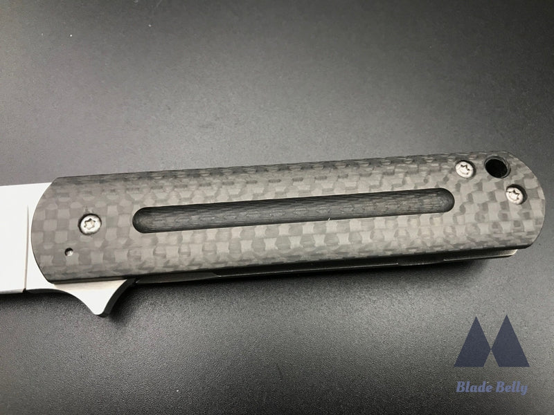 Ray Laconico Ezc - Hand Rub Satin Drop Point And Carbon Fiber Handles