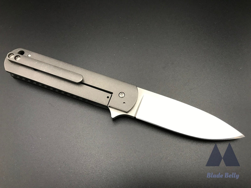 Ray Laconico Ezc - Hand Rub Satin Drop Point And Carbon Fiber Handles