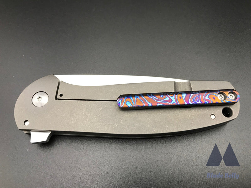 Ray Laconico Jasmine - Hand Rub Flat Grind W/ Stonewashed Handles And Timascus