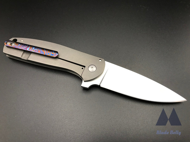 Ray Laconico Jasmine - Hand Rub Flat Grind W/ Stonewashed Handles And Timascus