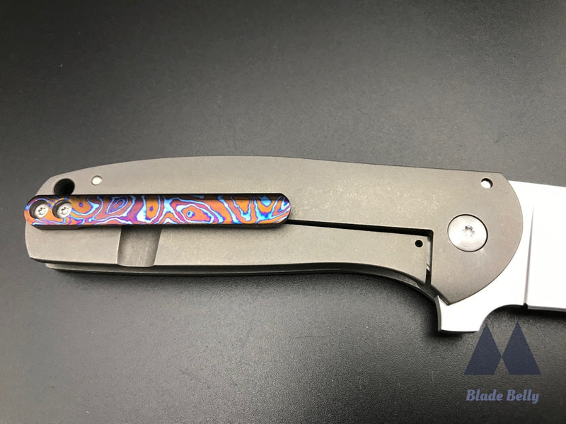 Ray Laconico Jasmine - Hand Rub Flat Grind W/ Stonewashed Handles And Timascus