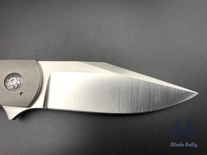 Ray Laconico Minpin- Hand Rub Satin Drop Point And Engraved Handles By Bruce Shaw