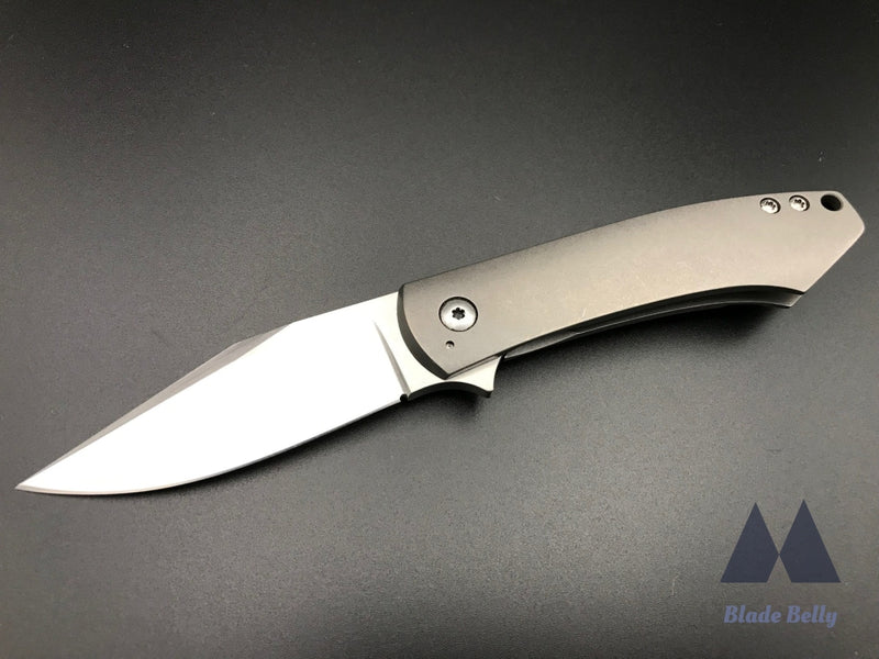 Ray Laconico Minpin- Hand Rub Satin Drop Point And Stonewashed Handles