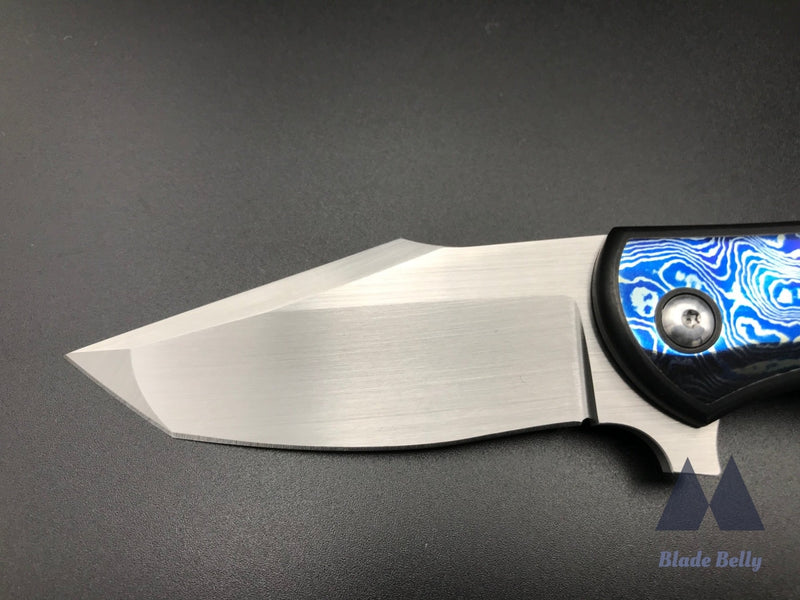 Ray Laconico X Alliance Designs Baby Bear - Hand Rub Satin Harpoon Tanto And Mokuti Inlays