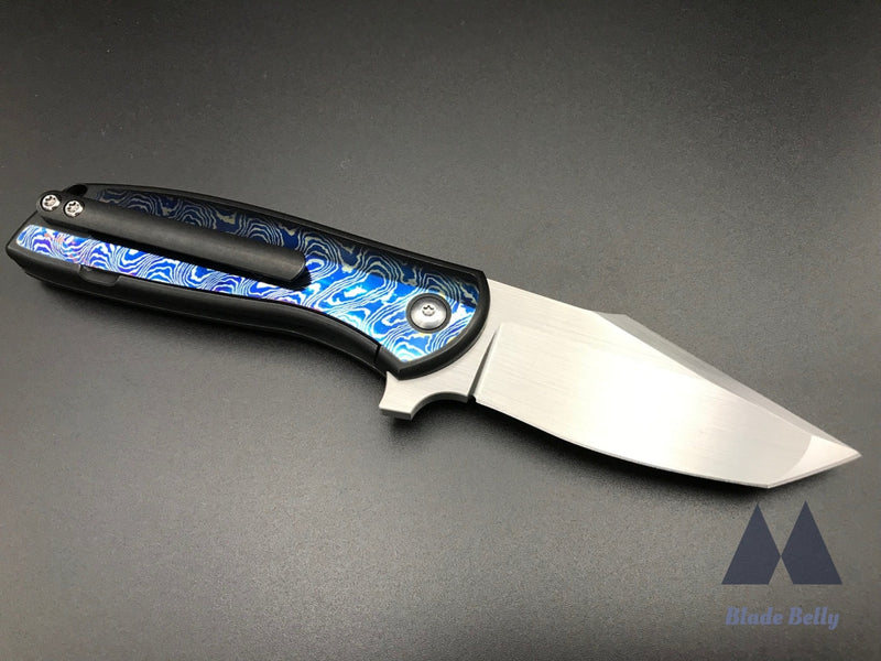 Ray Laconico X Alliance Designs Baby Bear - Hand Rub Satin Harpoon Tanto And Mokuti Inlays