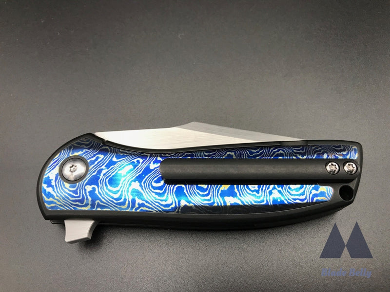 Ray Laconico X Alliance Designs Baby Bear - Hand Rub Satin Harpoon Tanto And Mokuti Inlays